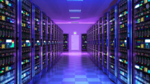 A modern server room datacenter